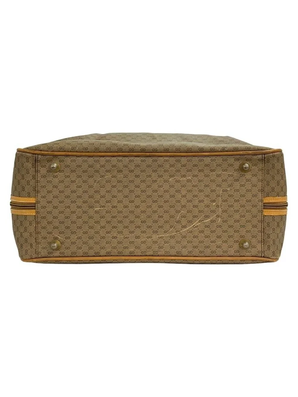 Gucci Boston Bag Vintage Micro GG Sherry Brown Light Multi Leather